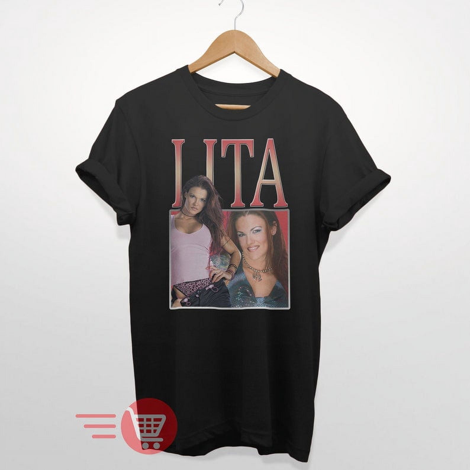 lita wrestler unisex vintage tee Walmart