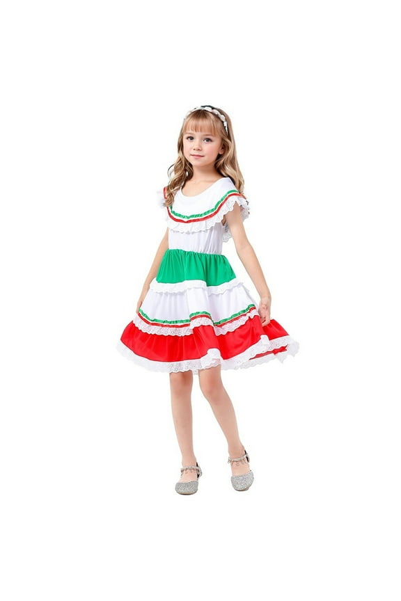 little Girls Dresses Clothes Mexican Flower Girl Dress