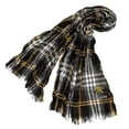 thumbnail image 1 of little earth 100658-wich-blmgl ncaa crinkle scarf plaid, black & mari - wichita state shockers, 1 of 1