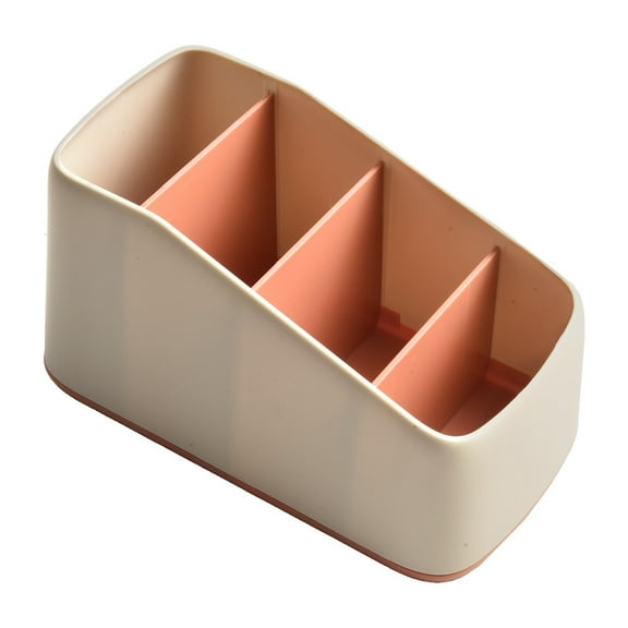 little home Remote Control Holder 4 Slot Desktop Storage Box Tv Remote Control Phone Trapezoidal Basket Stationery Organizer Case Home Hotel