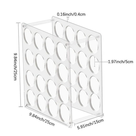 little home Removable 16/32 Hole Vinyl Roll Holder Acrylic Wrapping Paper Storage Rack