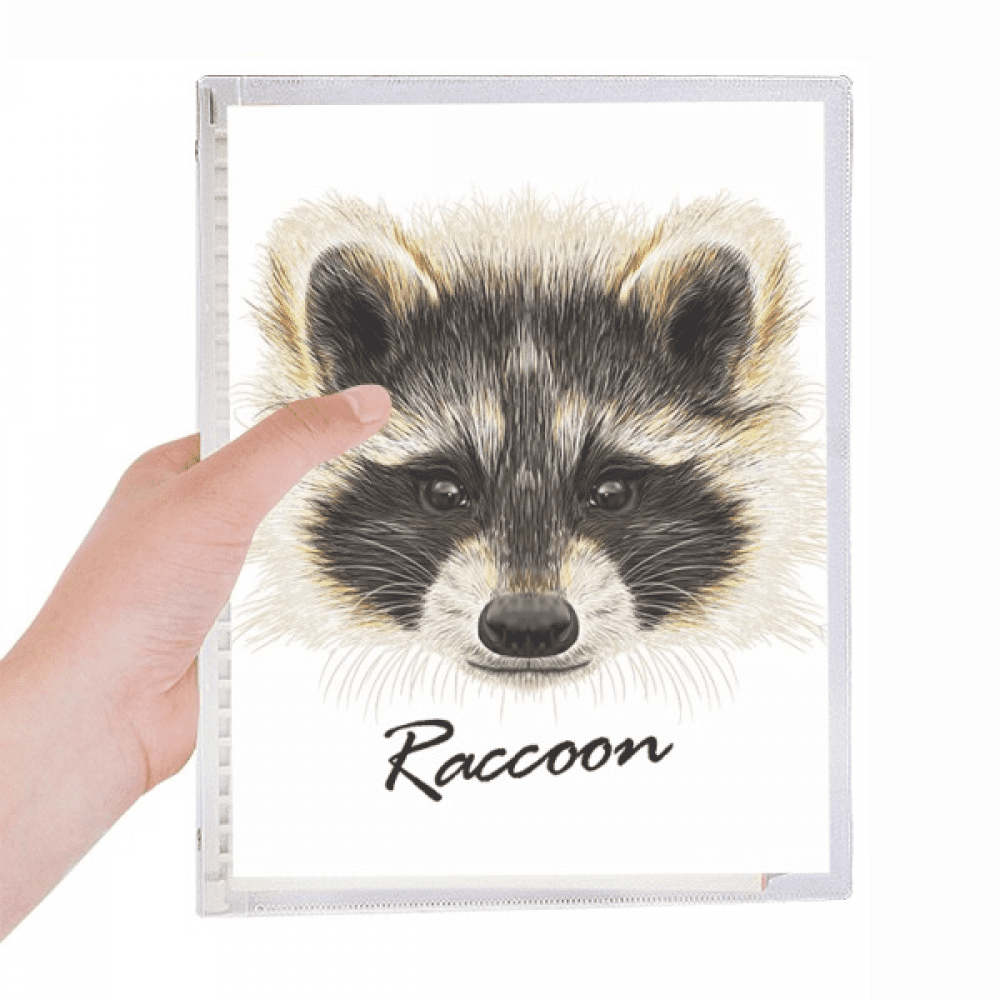 little mischievous brown raccoon animal notebook loose diary refillable journal statiry
