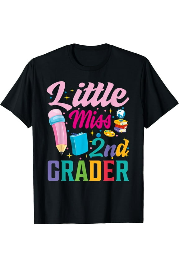little miss 2nd Grade Grader girls 1st day back to school T-Shirt
