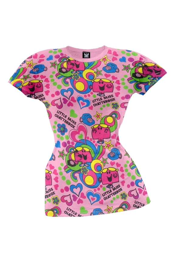 little miss - chatterbox all-over juniors t-shirt