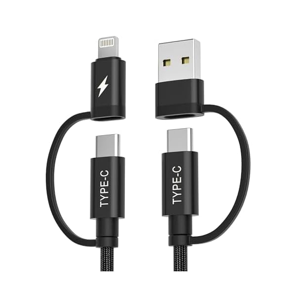 liuliuliu 4-in-1 USB C Cable for iPad Mini 6th 7th Air 4th