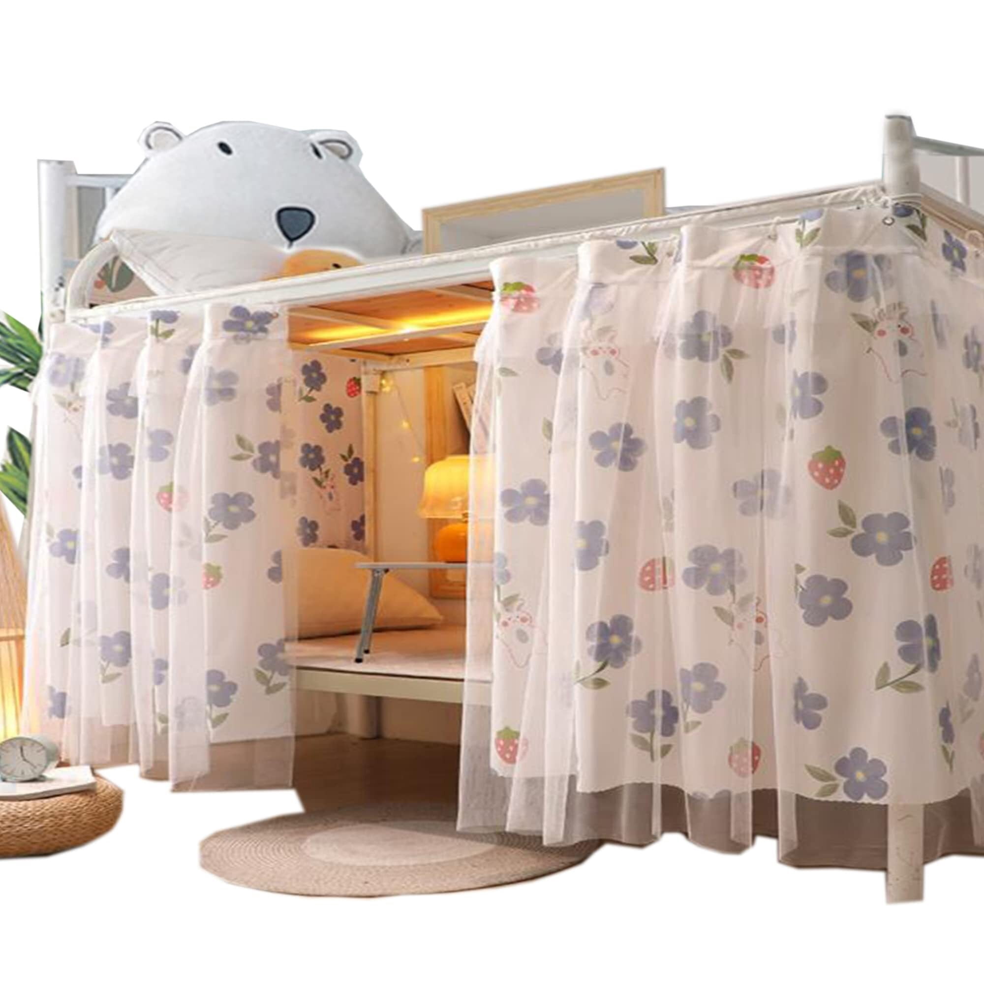 YONG SHOPE 2 Panels,Bottom Bunk Bed Curtains Cloth Breathable Bed ...