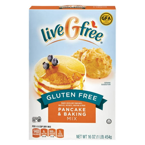 liveGfree Gluten Free Pancake and Baking Mix, 16 oz - (Pack of 1)