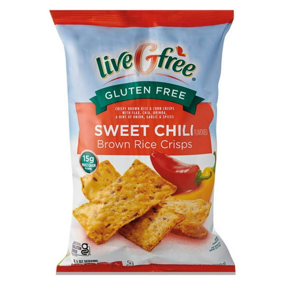 liveGfree Gluten Free Sweet Chili Brown Rice Crisps, 7 oz - (Pack of 1)