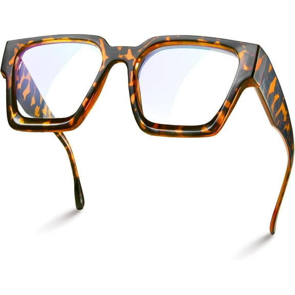livho Blue Light Blocking Glasses for Women, Blue Light Glasses Oversized Rectangle Chic Preppy, Fashion Glasses
