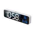 lixiao Rechargeable LED Digital Alarm Clock, Backlit, Nap, Mute Desktop