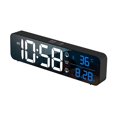 lixiao Rechargeable LED Digital Alarm Clock, Backlit, Nap, Mute Desktop