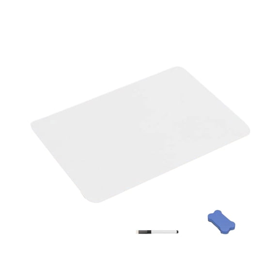 lixuesong 1 Pcs Small Whiteboard with Eraser and Markers Double Sided White Boards Message Board for Drawing & Writing