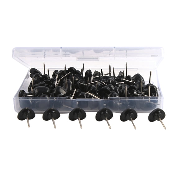 lixuesong 100PCS Colorful Pushpins with Clear Box, Heart Shape Pushpins Colorful Push Pin Map Pins for Schol Office Bulletin Board
