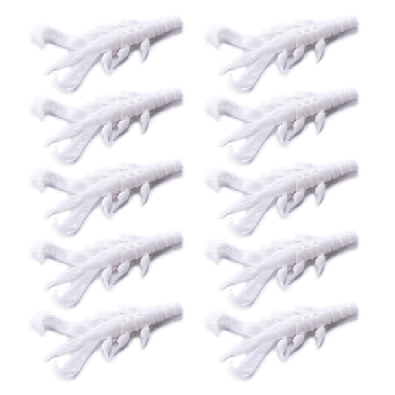 lixuesong 10Pcs Soft Fishing Lures Set, 8.70cm Crawfishes Baits Shrimp Claw Artificial Shrimp Lures for Freshwater and Saltwater
