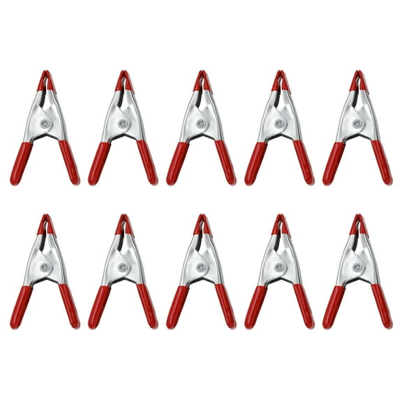 lixuesong 10Pcs Metal Spring Clamps 2 Inch Handle Clip Spring Clamps Soft Tips Grip Woodworking Grip Powerful Tool