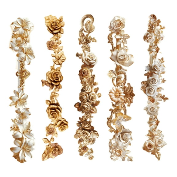 lixuesong 10Pieces Flower Border Sticker Scrapbooking Decorative Sticker for Scrapbooking Planner Journal Photo Frame Card Making