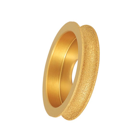 lixuesong 10mm/15mm/20mm/25mm/30mm Round Brazed Diamonds Grinding Wheel Marble Stone Edging Grinding Disc Replacement