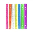 thumbnail image 1 of lixuesong 12Inch Straight Ruler with Hole Clear Colorful Rulers Math Ruler Measuring Tool Inches Centimeters Scaled Drawing Ruler, 1 of 3