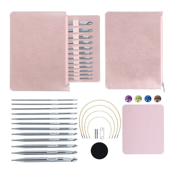 lixuesong 12Pcs Tunisian Crochet Hook with Cable Tunisian Afghan Knitting Hook Needle 3.0mm-10mm Interchangeable Crochet Hook Set