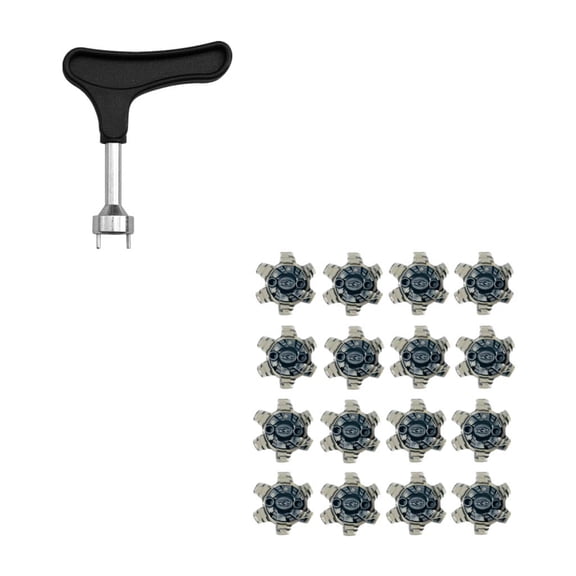 lixuesong 16Pcs Outdoor Golfs Shoe Spikes Replacement Studs Nonslip Spikes Pin Fast Twists Cleats Golfs Shoes Accessories