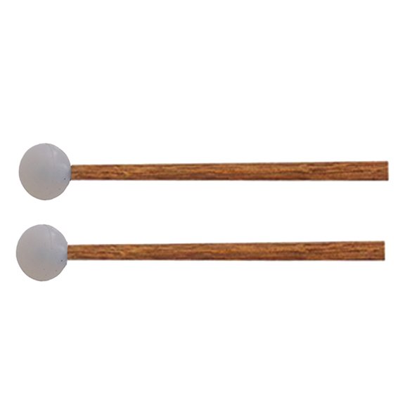lixuesong 1Pair Drum Mallets Glockenspiel Drum Stick Rubber Drumsticks with Wood Handle Percussion Instrument Parts