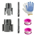 thumbnail image 1 of lixuesong 2 Piece Integrated Internal External Pipes Threading Tool Set for 1/2" and 3/4" Pipes with Hexagonal Shanks Design, 1 of 3