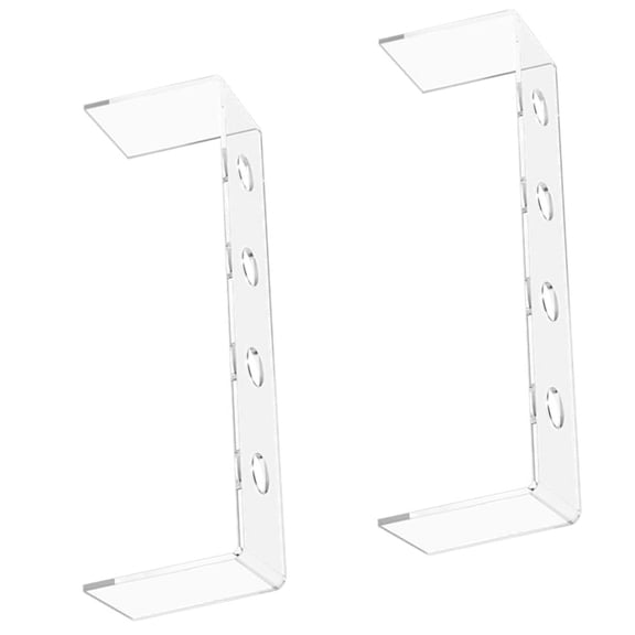 lixuesong 2 Piece Modern Wine Stopper Storage Rack Clear Acrylic Shelf For Home Pubs Dining Room Decoration