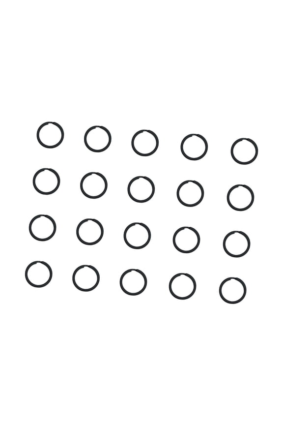 20pcs Metal Flat Keyring Chain Holder Round Split Keyrings Easy Open Keyring for Home Car Attachments Rings