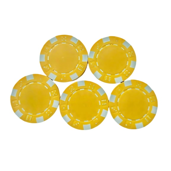 lixuesong 25Pcs 11.50g Professional Chip Teaching Coin Card Game Chip for Math Counting Teaching Rewards