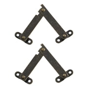 lixuesong 2Pcs Metal Lid Hinges Lift Up Stay Hinge Folding Hinges for Wood Box Jewelry Case Cabinet Easy to Use