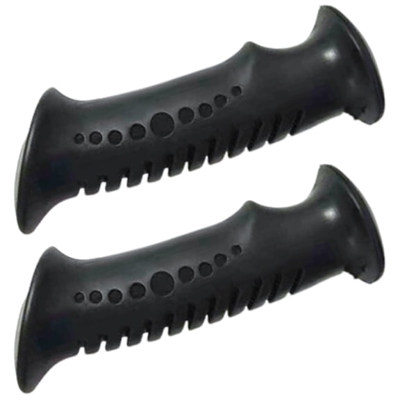 lixuesong 2Pcs Straight/Bent Handle Climbing Stick Head Comfortable Ergonomic Walking Cane Grip Trekking Rod Handle Adapters