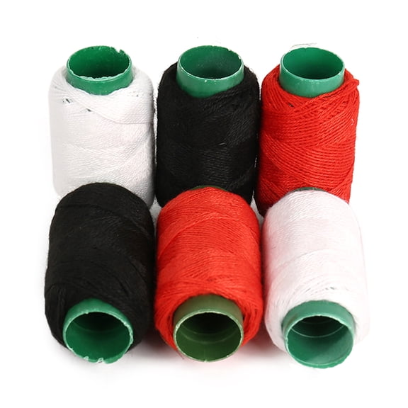 lixuesong 3 Color Spool Embroidery Thread 3/6 Spool Polyester Sewing Thread for Sewing Machine Hand Stitching Embroidery Project