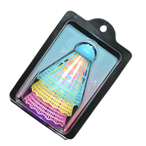 lixuesong 3Pcs Outdoor Windproof Badminton Shuttlecock LED Lighting Sports Training Badminton Luminously Badminton for Exercise