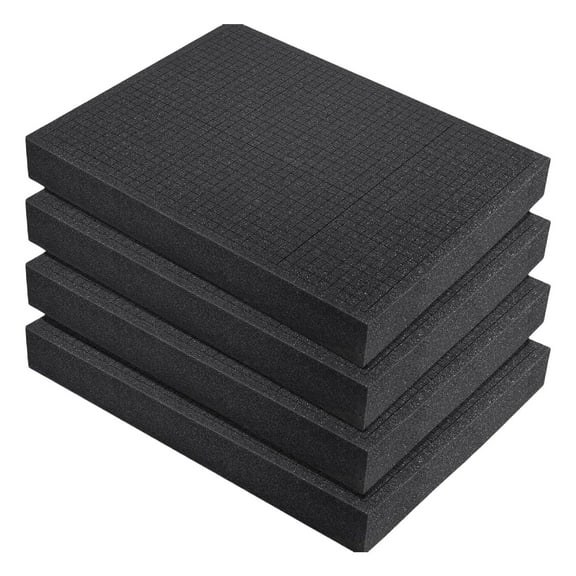 lixuesong 4Pcs Pick Apart Foam For Shock Absorbing Sponge Sheet Cutting Foam Insert For Hard Flight Case Tool Organizers