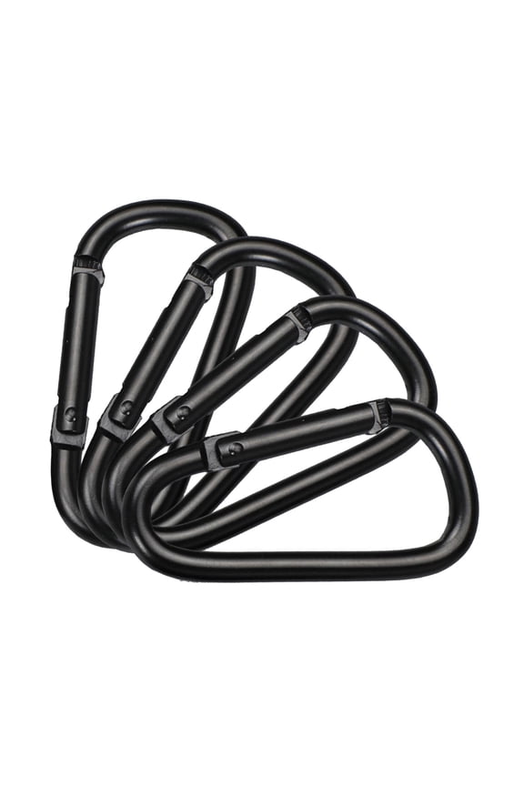 4Pcs Spring Snapping Clip Hook D Rings Clip Hook Carabiner Clip Keychains Clip Climbing Carabiner Mountaineering Buckles