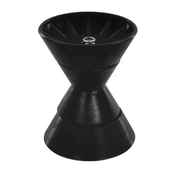 lixuesong 4inch Boat Trailer Roller with 1/2in Shaft Rubber Roller for Trailer Bracket Boat Accessory Easy Installation,black