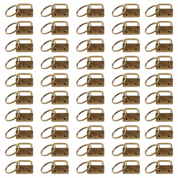 lixuesong 50 Pcs Hardware Chain Wristlet with Rings for Wristlet Keychain Chain Making Hardware Supplies