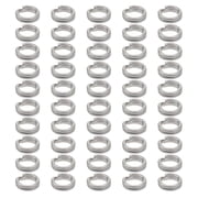 lixuesong 50Pcs Fishing Split Rings Stainless Steel Fishing Tackle Rings Chain Fishing Lures Connector Double Circles Split Rings