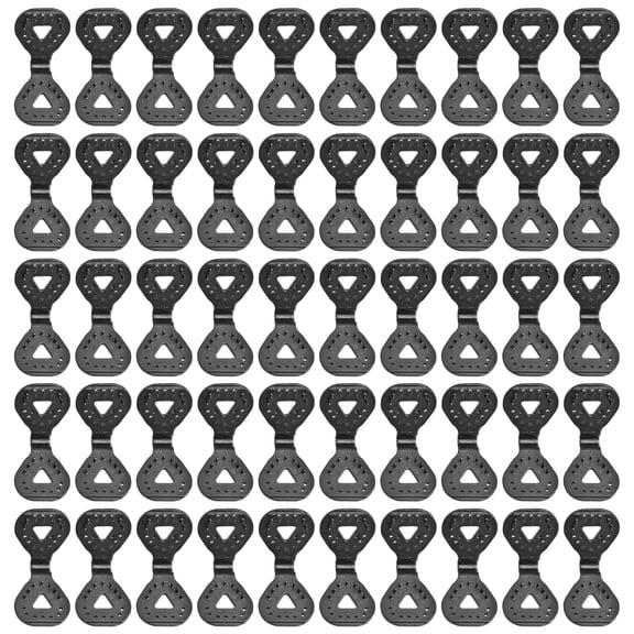 lixuesong 50Pcs Outdoor Camping Tent Triangular Buckle Tent Canopies Grommets Net Fix Clamps Shade Cloth Clip Shade Fabric Clamps