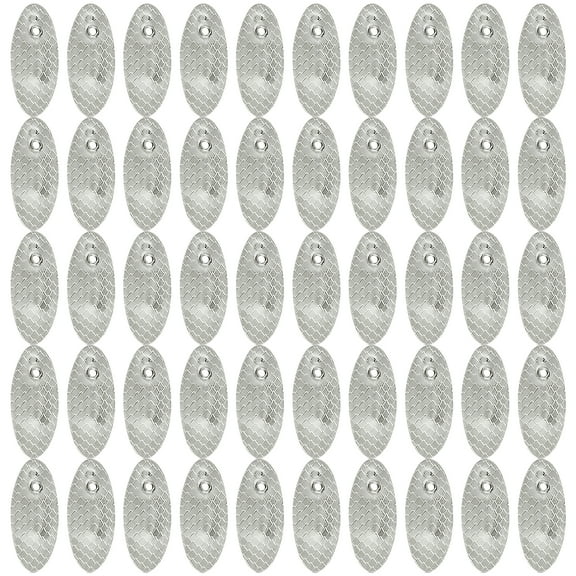 lixuesong 50Pcs Spoon Fishing Spinner Swimbaits for Freshwater Fishing, Fishing Spoons Rigs Spinner Baits Sequins Lures Slices