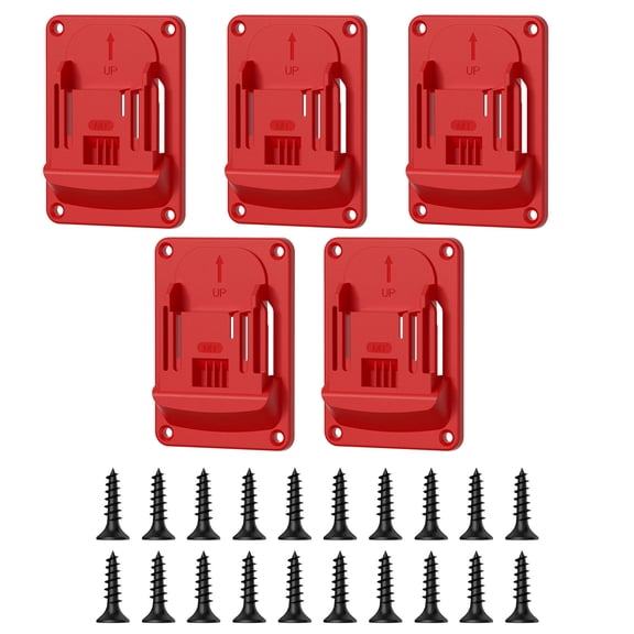 lixuesong 5PCS Tool Wall Mount Brackets For 18V Cordless Drills Space Efficient Storage ABS Materials Quick Setups Design