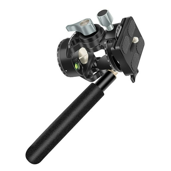 lixuesong 720 Degree Panoramic Tripod Fluid Head With Detachable Handle For DSLR Cameras Small Pan Tilt Head