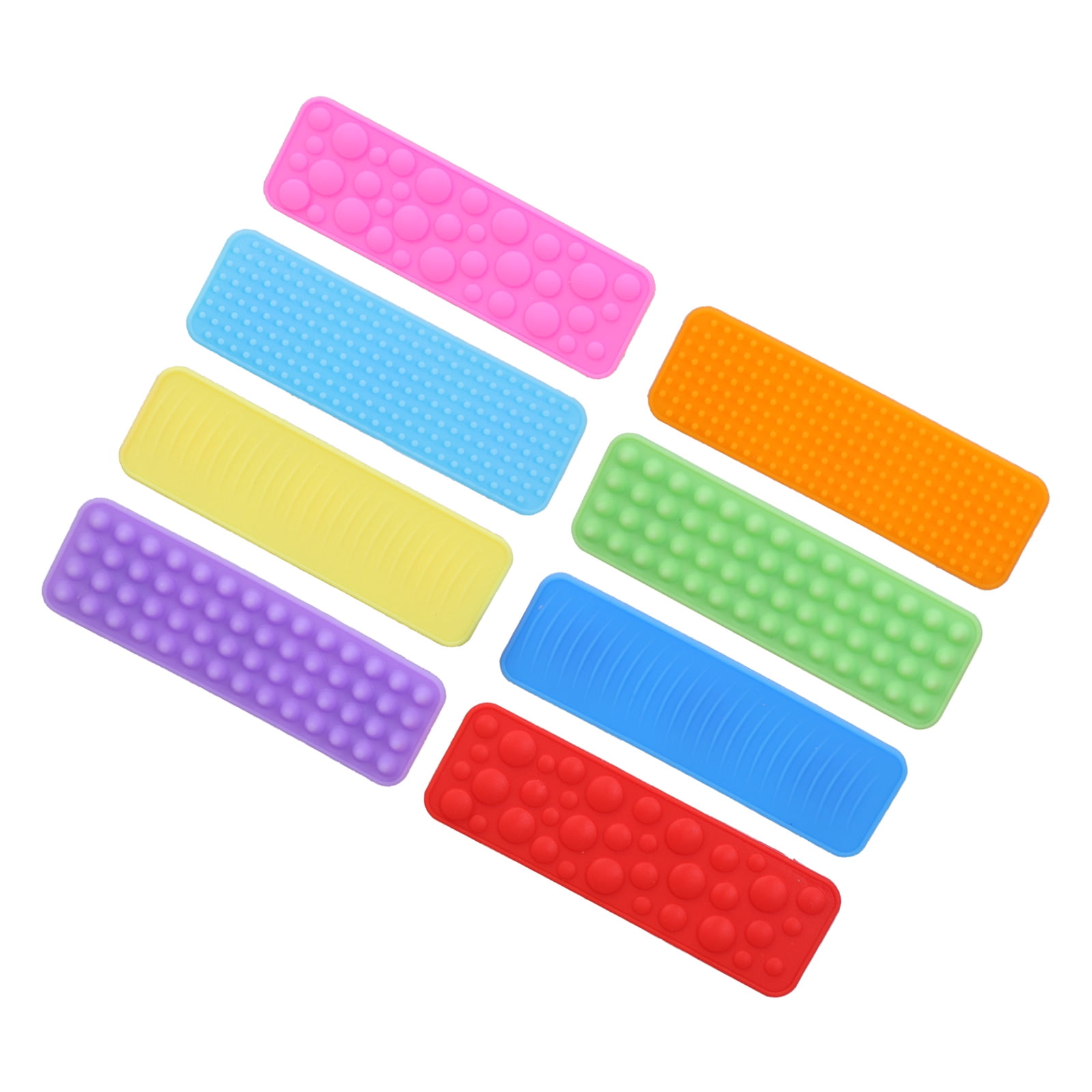 lixuesong 8Pack Sensory Textured Pad Toy For Kids Textured Worry Pad ...
