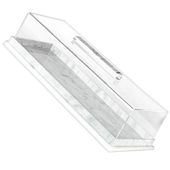 lixuesong Acrylic Baking Tray With Marble Pattern Base Ideal For Pastries Display Easy Cake Tray Kitchen Essential