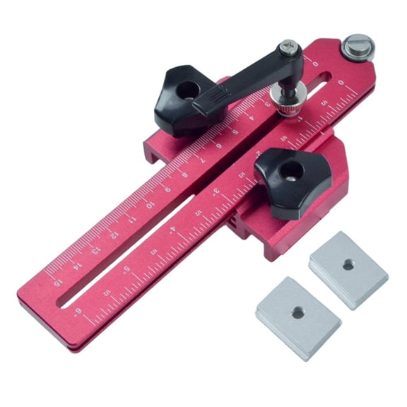 lixuesong Adjustable Thin Strips Jigs Aluminum Woodworking T Track Jigs Guide For Precisions Cut On Tablesaw Bandsaws Routers