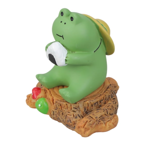 lixuesong Miniature Frog Figurine Frogs Sculpture for Garden Desk Office Decorations Adorable Decors for Plant Shelf Bedroom
