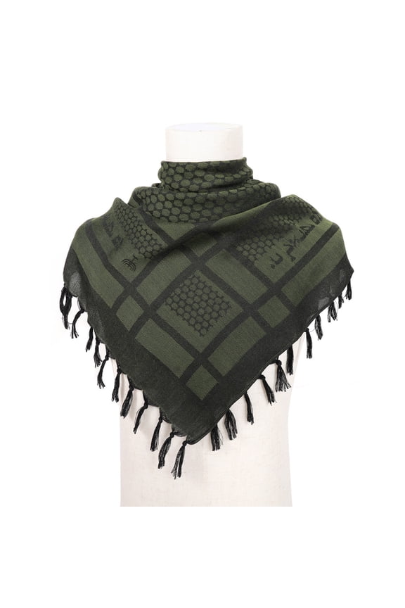 Adult Keffiyeh Headscarf Pattern Arab Scarf Outdoor Anti Headscarf for Male Cycling Hair Accessory