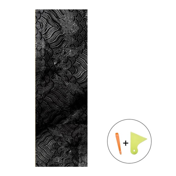 lixuesong Automotive Interior Decorative Wrap Car Pillar Backi Stickers Vehicle Fabric Sticker Brocade Embroidery Sticker
