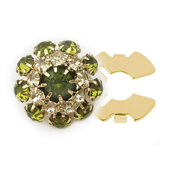 lixuesong Button Covers for Women Rhinestones Button Covers Flower Button Covers Embellishment Button Instants Button Covers