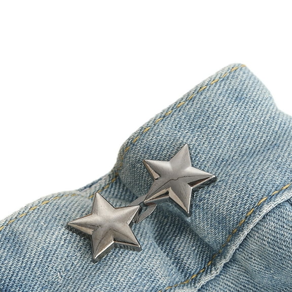lixuesong Button Jean Button Star Pant Pin Jean Button Pins Adjustable Waist Buckle Tighten Waist Button Pin Sew